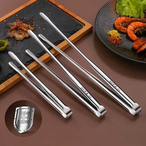 Camp Kitchen Grill Tongs Meat Cooking Utensils For BBQ Baking Silver Kitchen Accessories Camping Supplies Barbecue Clip