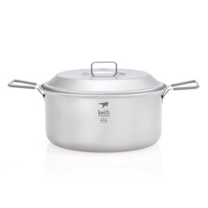 Camp Kitchen Keith Titanium Ti6018 Marmite 2,5 L Marmite Pique-nique Camping Batterie de cuisine Marmite P230506