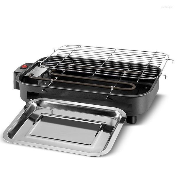 Parrillas eléctricas multifunción para cocina de campamento, sartén para hornear en casa, planchas para barbacoa Teppanyaki sin humo, máquina para barbacoa de interior de 220V