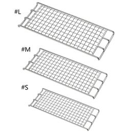 Kampkeuken Roestvrij staal Barbecue Grill Pottenrek Net Mesh Outdoor Camping Wandelen Kookgerei 231025