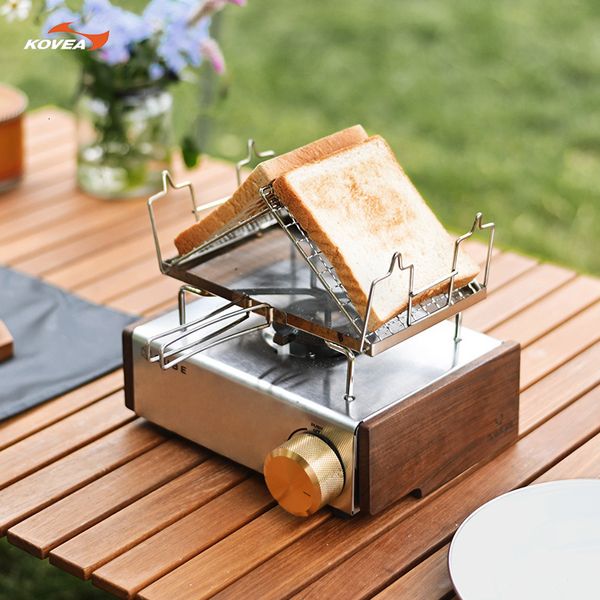 Cuisine de Camp mille vents KOVEA CUBE cuisinière à gaz, accessoires de bricolage, plaque latérale, bouton en laiton, filet de gril, Camping en plein air 230909