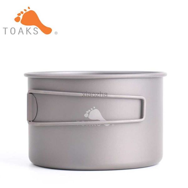 Camp Kitchen TOAKS Titanium Bowl Equipo para acampar al aire libre Utensilios de cocina Vajilla con mango plegable 550 ml D103MM o D118MM 240329