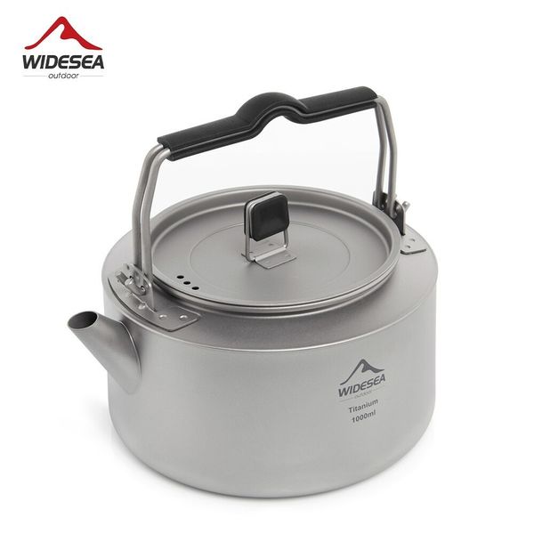 Campamento Cocina Widesea Camping Kettle Té al aire libre Vajilla de café Suministros de olla Platos turísticos Senderismo Equipo de cocina 230922