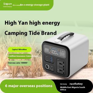 Camping 500W Solar Generator Portable Power Staion 500wh Extral Battery Peak 1000W Solar Panel 18V snel opladen PD -uitgang