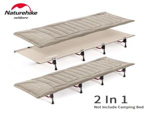 Lit de Camping ultraléger en coton doux, coussin de couchage, tente de camping en plein air, matelas pliant portable, garde au chaud 2205046803050