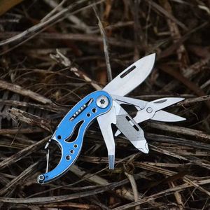 Camping Hunting Couteaux 3CR13mov mini couteau pliant Edc Multi Tool Outdoor Tool Mignon Camping Keychain Swiss Pocket Knife Jack Couteau Box Cutter Q240522