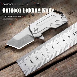 Camping Jachtmessen D2 Mes Staal Opvouwbaar Zelfverdedigingsmes Veld Survival Jachtuitrusting Cs Go-mes EDC-sleutelhanger Handgereedschap Mes Jackknife 240315