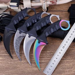 Camping jachtmessen Hot verkopen CSGo Outdoor Claw Sharp Game Wolf Claw Mes Outdoor zelfverdediging Camping Survival Exquisite mes P230506