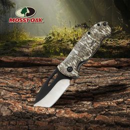 Camping Hunting Couteaux Mossy Oak 4 pouces Pliage Couteau en carton Machine de coupe Outdoor Tool Q240522