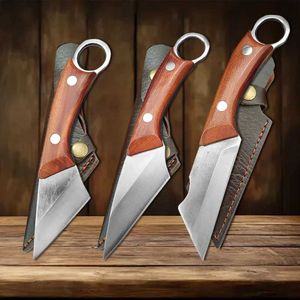 Cuchillos de caza para acampar, cuchillo de cocina de acero inoxidable para cocinar al vapor, cuchillo de vacunación para jardín, cortador de pesca turística, recortador de árboles 240315