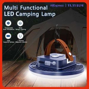 Camping Lantern 15600 MAH LED Tente Lumière Lanterne Rechargeable Portable D'urgence Marché de Nuit Lumière Camping En Plein Air Ampoule Lampe Lampe De Poche Maison Q231116