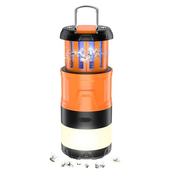 Linterna de camping 3 en 1 Linterna eléctrica para matar insectos Linterna LED-Linterna para matar mosquitos-Linterna recargable para matar mosquitos-Ideal Camping2782