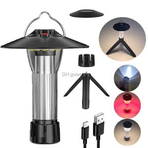 Linterna para acampar Linterna para acampar de 3000 mAh con base magnética similar a Blackdog Goal Zero Lantern 5 modos de iluminación Linternas LED Lámpara de emergencia YQ240124