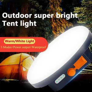 Lanterne de Camping 7200mAh LED Tente Lumière Lanterne Rechargeable Lanterna Portable D'urgence Veilleuse Camping En Plein Air Ampoule Lampe Lampe De Poche Maison Q231116