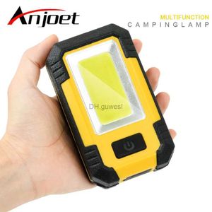 Linterna para acampar Tienda de campaña Luz de emergencia Super brillante COB LED Recargable Al aire libre Portátil Retro Impermeable Campamento Luz Linterna YQ240124