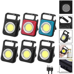 Linterna de camping, luz de trabajo Led, linterna portátil de reparación de bolsillo, lámpara de trabajo, luz de llave, linterna recargable por USB, linterna de Camping R230612