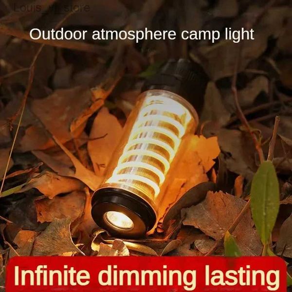 Linterna para acampar Luz para acampar al aire libre Iluminación LED Linterna portátil Luz para acampar multifuncional Faro de Beibang Edison Luces de linterna YQ231205