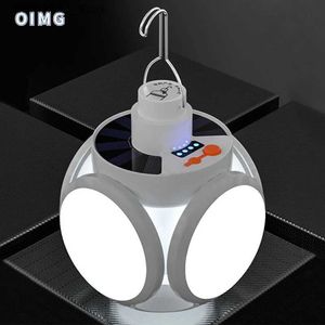 Campinglantaarn LED-zaklamp op zonne-energie Oplaadbaar USB-nachtlampje Buitenkampeerlamp Noodverlichting Draagbare zoeklichten Grote lantaarn led Q231116