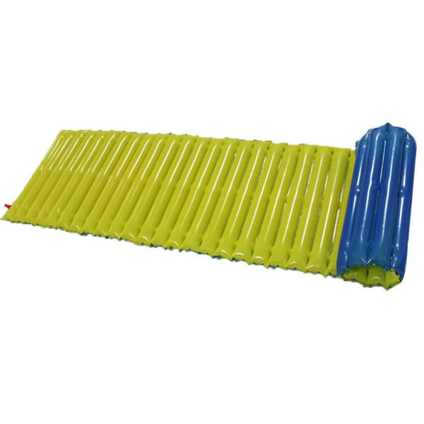 Colchoneta para acampar Inflable Cojín de aire de emergencia para exteriores Colchoneta para dormir Cama de playa a prueba de humedad Colchones portátiles de 7 capas 200 * 60 cm Y0706