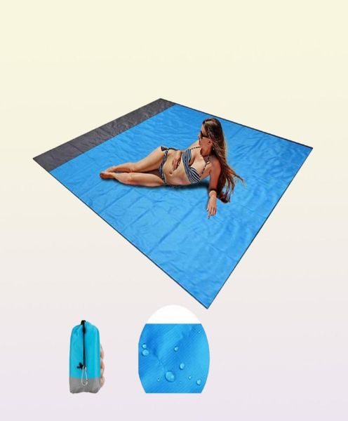 Tapis de Camping imperméable à l'eau couverture de plage en plein air Portable pique-nique tapis de sol matelas en plein air Camping pique-nique tapis couverture 8938318