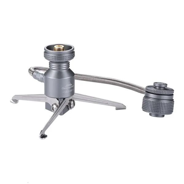 Trépied lunaire de Camping, adaptateur de cartouche de Butane, connecteur de cuisinière à gaz, support de réservoir de lampe 240220