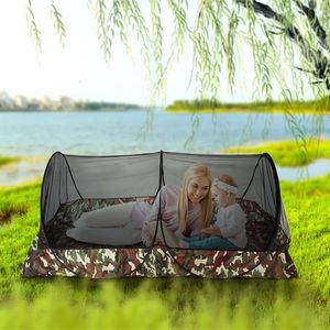Camping moustiquaire bâche tentes imperméable voyage pliant Portable pour voyages jardin extérieur dortoir à une porte Anti-moustique.240228