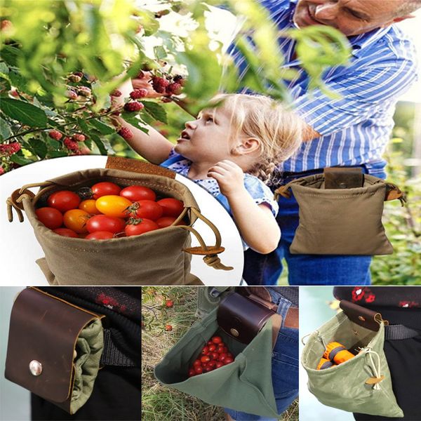 Sac de camping en plein air pour la cueillette des fruits, le sac pliable à la taille peut mettre des outils, etc.