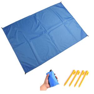 Camping Picknick Mat Opvouwbare Waterdichte Camping Mat Pocket Zandbestendig Strand Deken Outdoor Picknick Tent Grond Mat 140 * 200cm Y0706