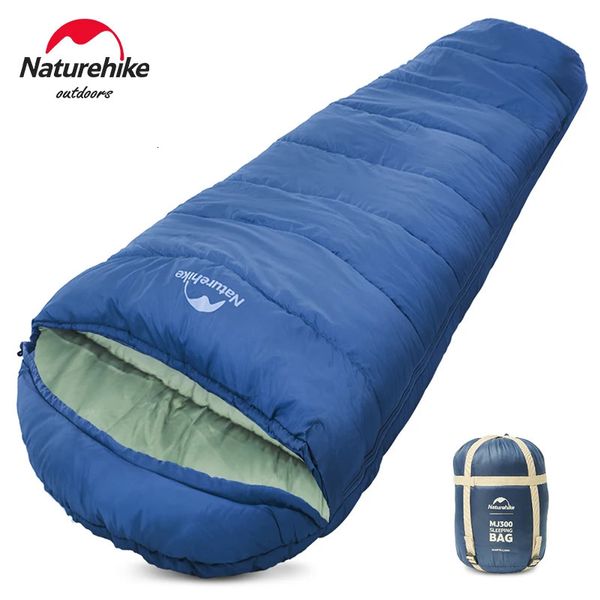 Saco de dormir para acampar MJ300 MJ600 ultraligero impermeable para 4 estaciones, sacos de dormir para mochilero, viajes al aire libre, senderismo 240115