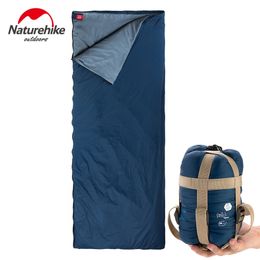 Camping Sac de couchage Ultraléger Portable Épissage Enveloppe Mini Sac de couchage Coton Printemps Automne Randonnée en plein air 220728