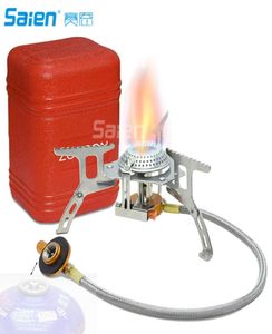 Réchaud de Camping ultraléger Portable, Mini réchaud d'extérieur, brûleur à gaz Butane Propane, équipement de pique-nique, sac à dos 2958650