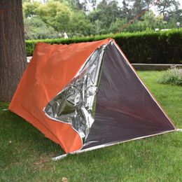 Camping Tent Dubbellaags Waterdichte Multi-Layer Thermische isolatie No-Woven Gealuminiseerd Veiligheid Camping Deken Tenten en Schuilplaatsen