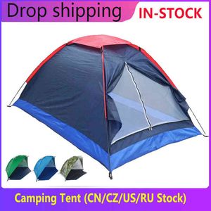 Tente de camping pour 2 personnes Voyage Tentes de pêche d'hiver Anti-moustique Mesh Net Camping en plein air Randonnée Tente d'été H220419