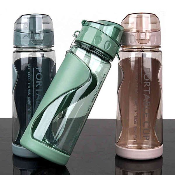 Campmore sport bouteille d'eau 600ML protéine Shaker salle de sport Portable étanche anti-chute Drinkware en plastique boisson tasse d'eau Y1223