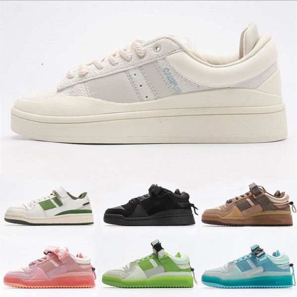 Bad Bunny Campus Light Cream Forum Low Designer Skate Chaussures Retour à l'école Rose Oeuf de Pâques Hommes Femmes Sports Baskets Basses 36-45