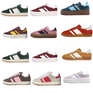 chaussure de campus Gazelle Designer Chaussures Femmes campus Sports Baskets chaussures de sport Chaussures de créateur de luxe gris Noir Vert foncé Cloud Wonder Blanc Valentines formateur