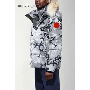 Kan mannen ontwerper Real Coyote Canada Puffer Jackets Fur Outdoor Wyndham Windscheper Jassen Outerwear Hooded Fourrure Manteau Down Jacket Coat Hiver Parka 3450