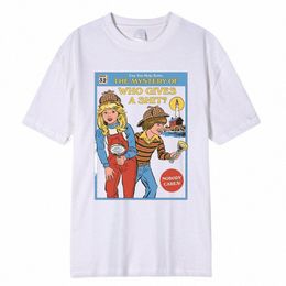 Kunt U Helpen Soe Het Mysterie Van Wie Geeft Een Shit Mannen T-shirt Fi Casual Straat Oversize T-shirt losse Cott Tee Kleding A9Po #