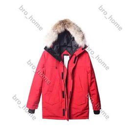 Cappotto invernale in piuma d'oca canadese spesso caldo piumino da uomo Parka giacche da lavoro giacca all'aperto addensato moda mantenendo coppia trasmissione dal vivo cappotto L8wz