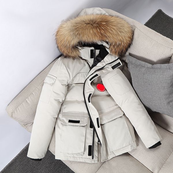 Canadá Marcas de moda Diseñadores Chaqueta de ganso Abrigos de plumón de pato blanco unisex Ropa de abrigo cálida de invierno para hombres y mujeres Natural Real