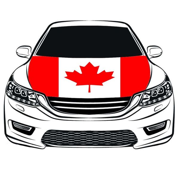 Bandera de Canadá, cubierta para capó de coche, 3 3x5 pies, 100% poliéster, telas elásticas para motor, se pueden lavar, capó de coche, banner246Z