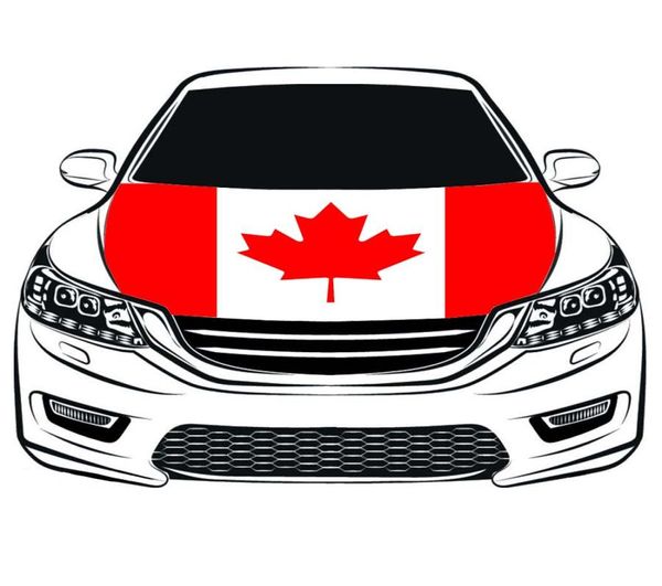 Bandera de Canadá, cubierta para capó de coche, 33x5 pies, 100 poliéster, telas elásticas para motor, se puede lavar, pancarta para capó de coche 5535826