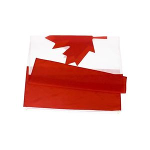 Canada Drapeau Direct usine en gros stock 3x5Ft 90x150cm Polyest pour Suspendre Décoration CA CAN Feuille D'érable bannière QH35