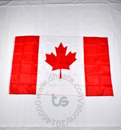 Canada Flag Room Hangende decoratie Banner Nationaal 3x5 FT90150cm Hangende nationale vlag Canada Home Decoration FLA8993597