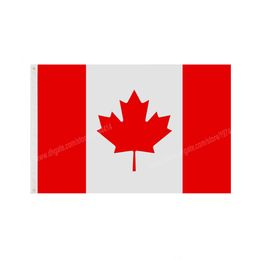 Canada Flags National Polyester Banner volant 90 x 150cm 3 * Le drapeau de 5 pieds dans le monde entier du monde entier peut être personnalisé