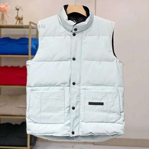 Canada Giletmen's Vests Hommes de haute qualité Designer Down Glets Vest Pocket Jackets Femmes Manches longues Zipper Badges Hommes Downs Casual Manteau Goose Vestsgoose