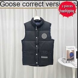 Canada Giletmens Vesten luxe ontwerper Down Goose Vest Dames Puffer Jacket Parkas Glacier Seriesgoose fioj