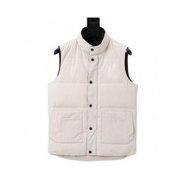 Kanada GiletHerrenwesten Herren Gilet Designer Weste Jacke Luxus Daunen Damenwesten Mantel aus mit Federn gefülltem Material Graphitgrau Schwarz und Weiß Blau Pop Paarmantel Größe Sx