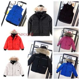 Canada Kids Vestes Hiver Down Down Tala Homme Jassen Chaquetas Extérieur Wolf Wolf For Fourred Fourre Manteau Puffir Jacket