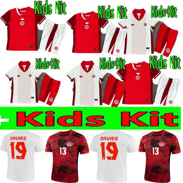 Canada Jerseys de football léger et confortable 24/25 Copa America Home Away Football Team National Team Buchanan Davies David Maillot de Foot